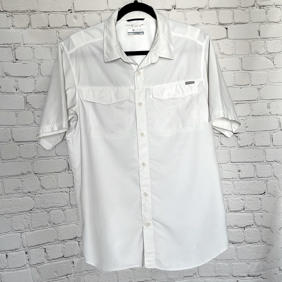 Columbia Other - Columbia Men's White Performance  Wear Breathable Short Sleeve Button Down Shirt